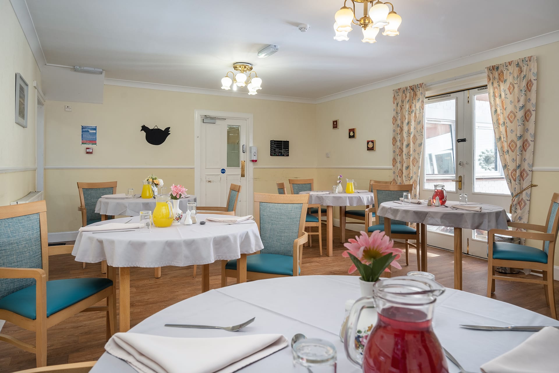 One of four dining rooms at Muirton House Care Home.