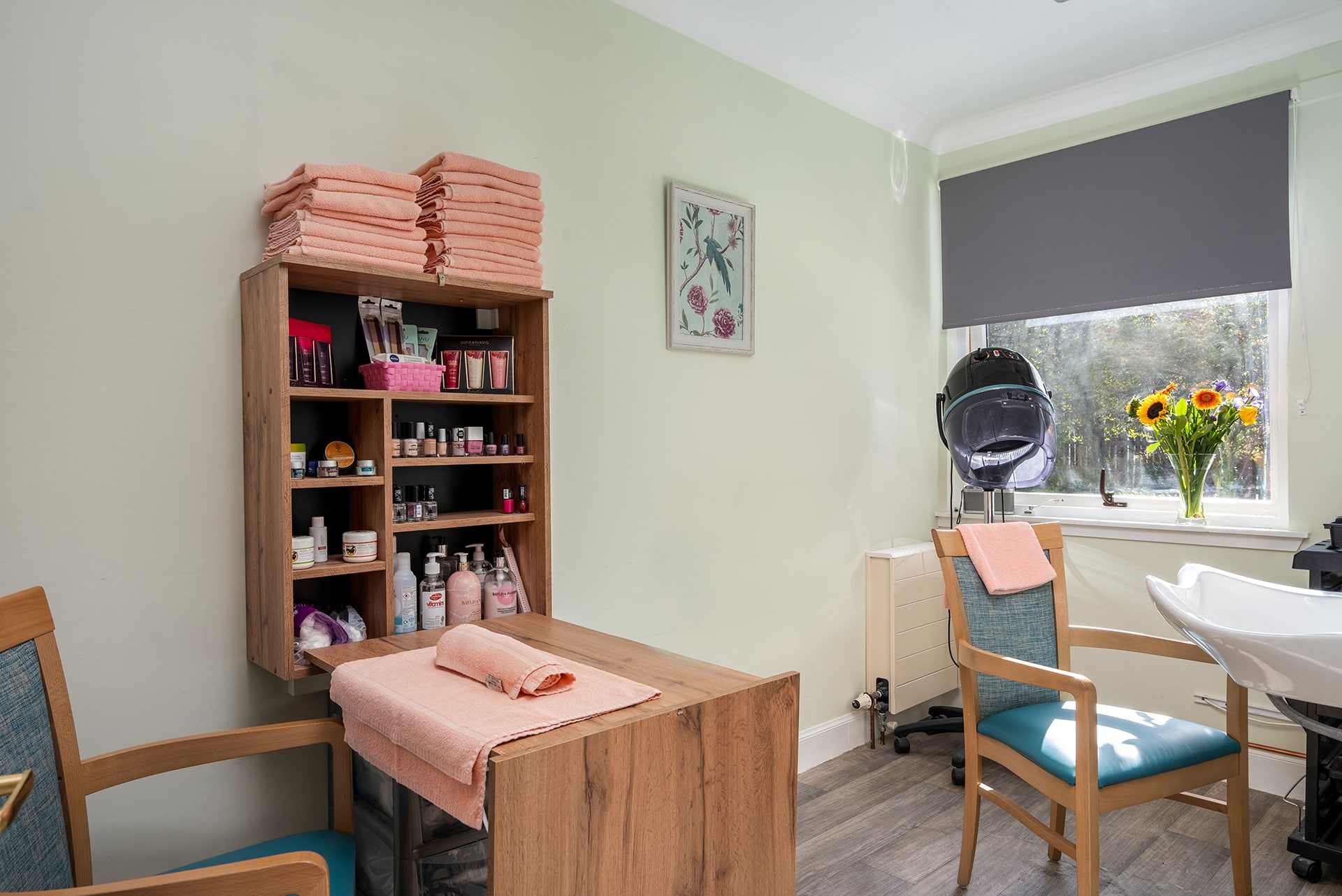 The hair and nail salon at Muirton House Care Home in Blairgowrie.