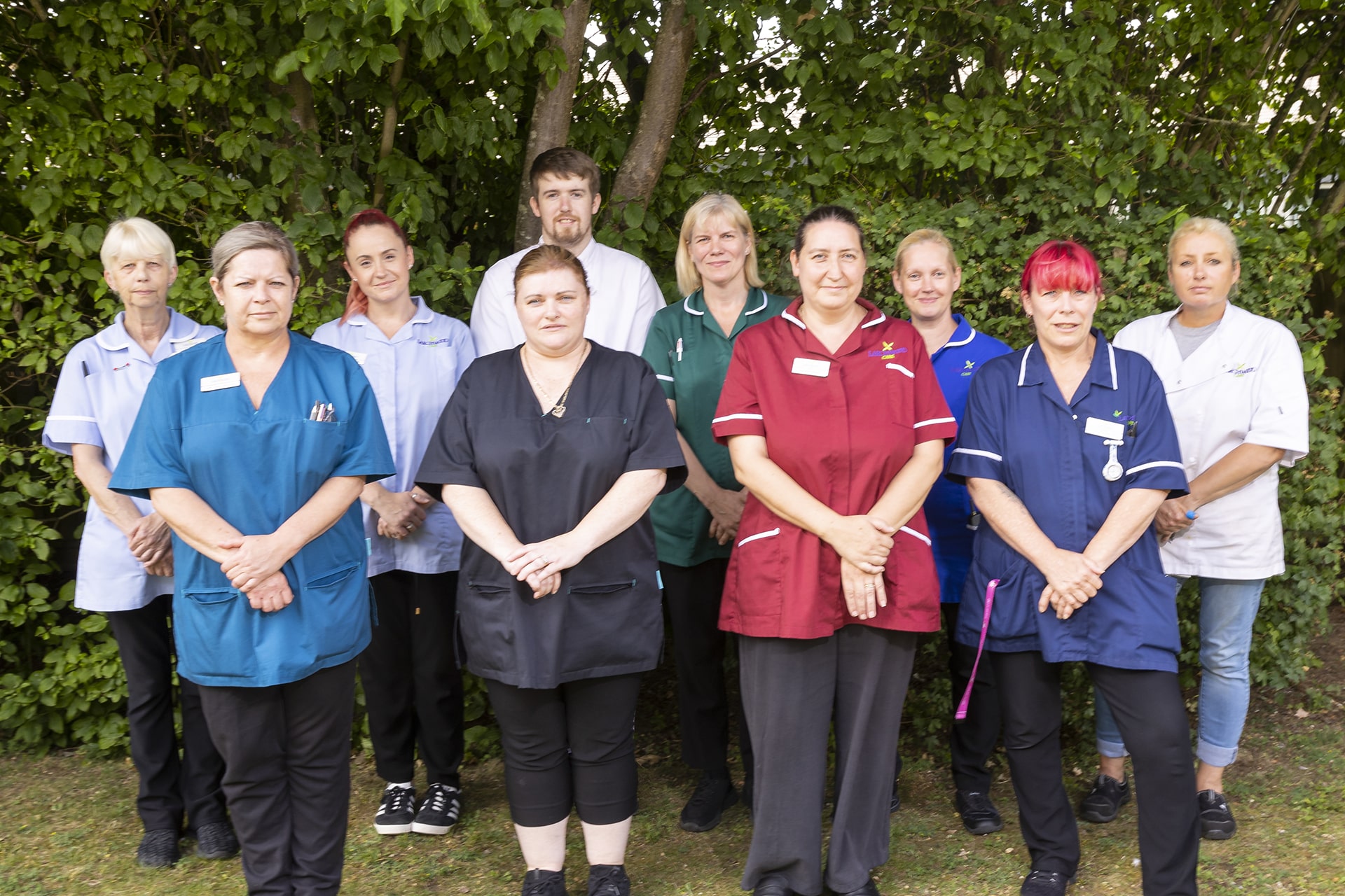 The care team at Lily House Care Home in Ely.