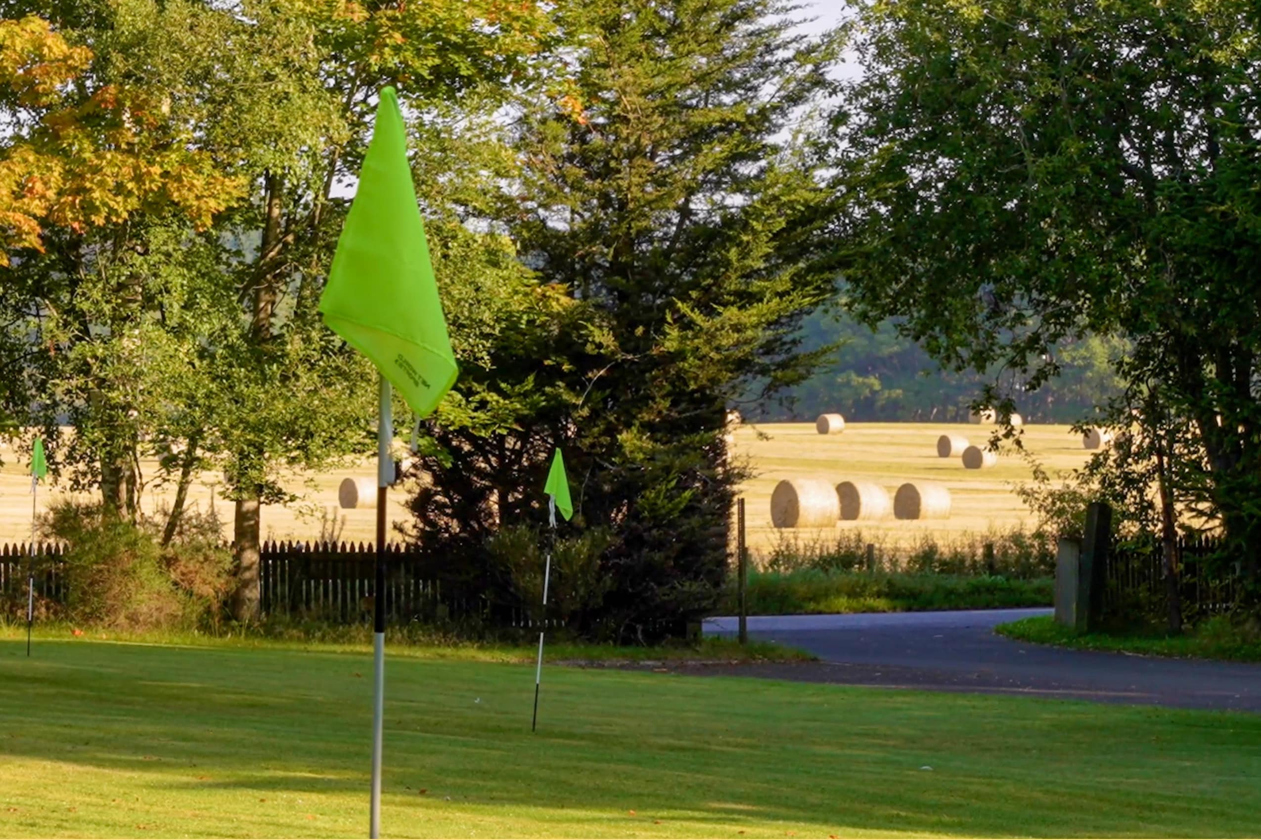 Putting green on the front lawn at Muirton House Care Home in Blairgowrie