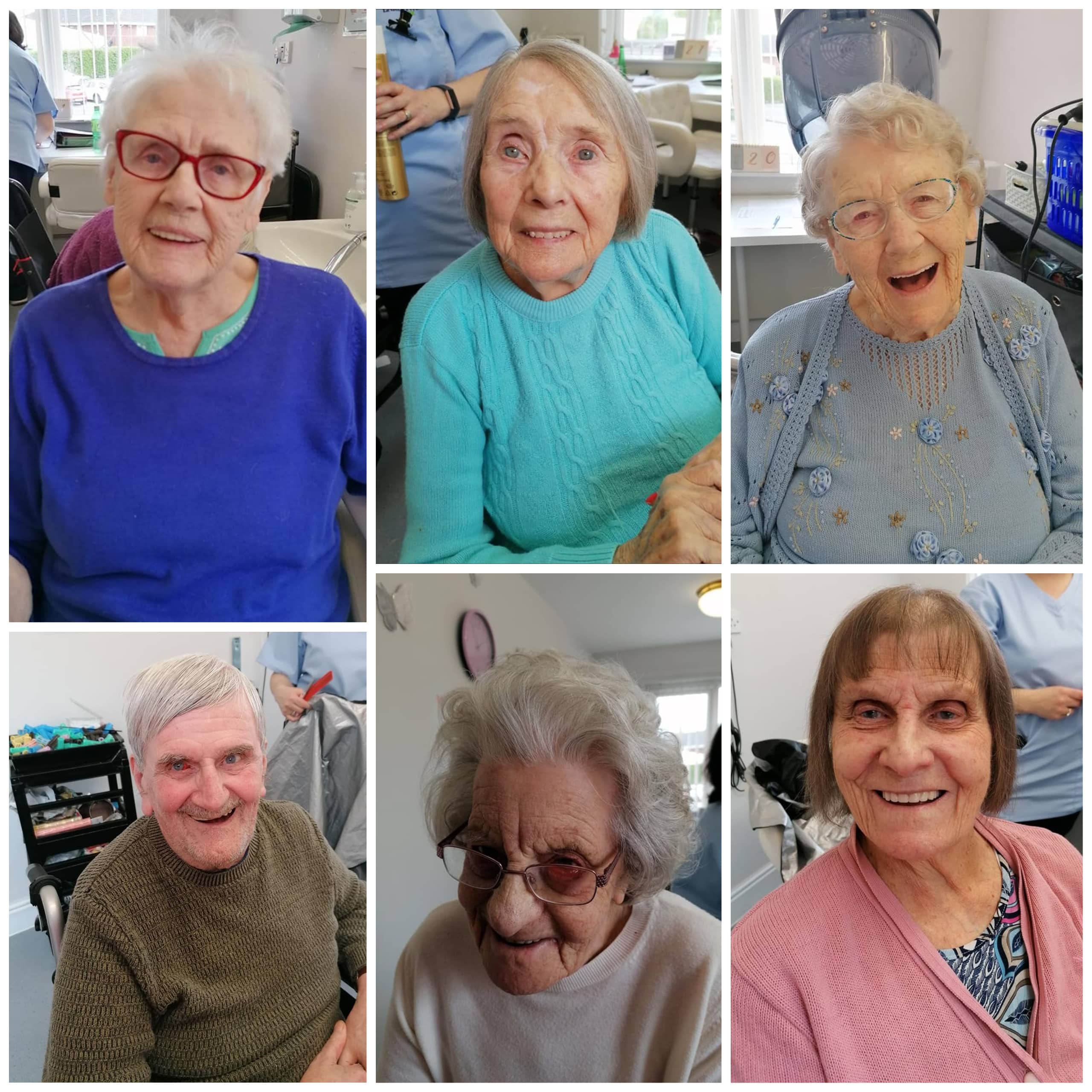 Residents at Atherton-based care home The Chanters enjoy their first trip to see the hairdresser in the home's salon for months.
