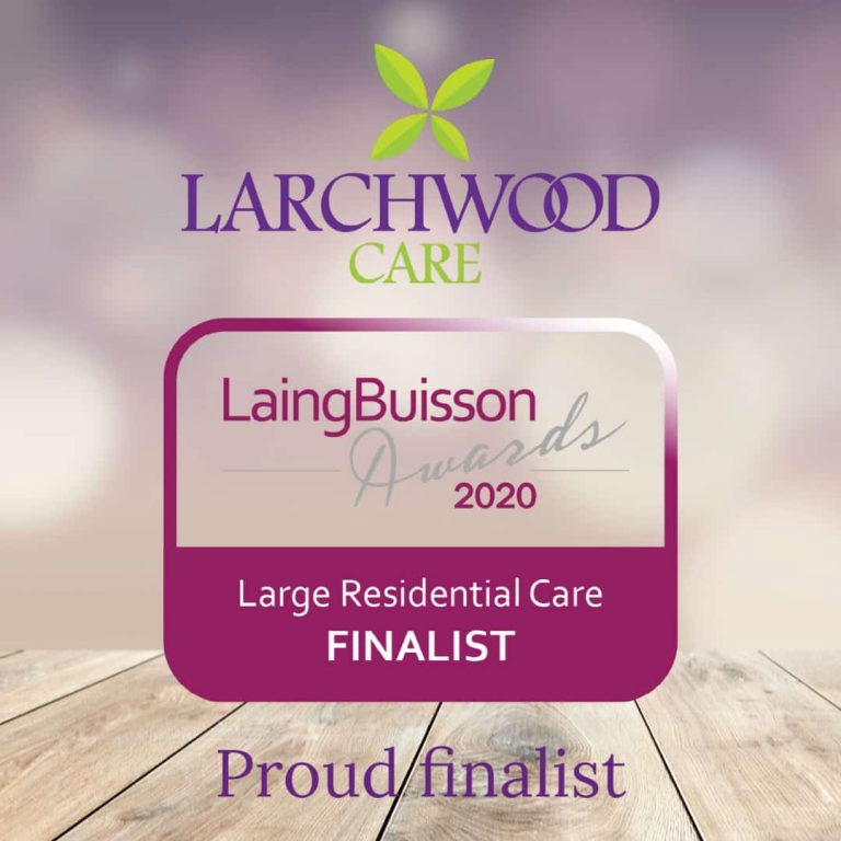 Larchwood Care Finalist for Prestigious Award Larchwood Care