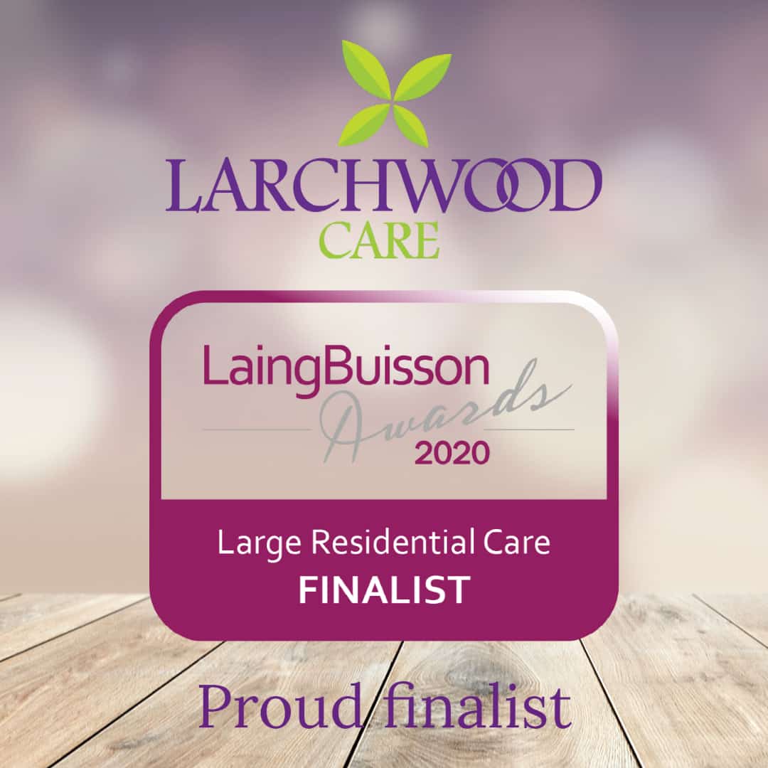 Larchwood Care finalist in the Large Residential Care