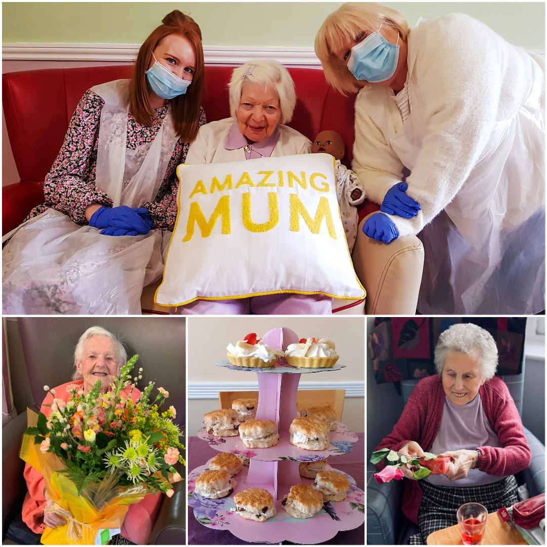Residents at Larchwood Care homes across the UK enjoy flowers, afternoon teas and family visits for Mother's Day.