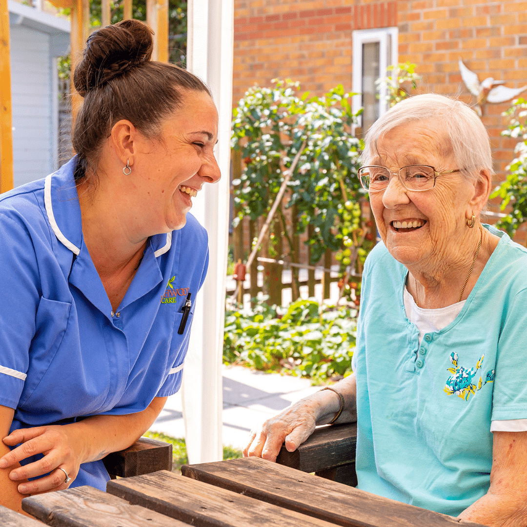 Resident and carer